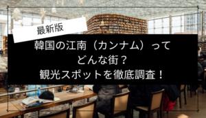 韓国の江南 カンナム の観光 遊びスポットを徹底調査